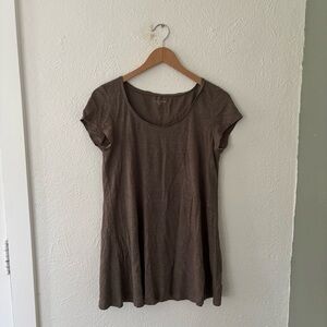 Eileen Fisher 100% Short Sleeve Tunic T shirt size XS